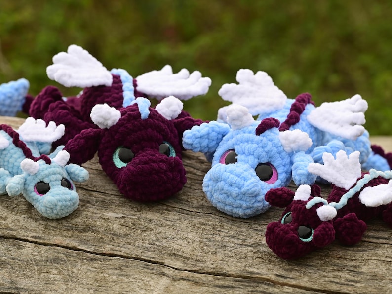 Fern the Dragon — Crochet Pattern (German PDF + Bonus)