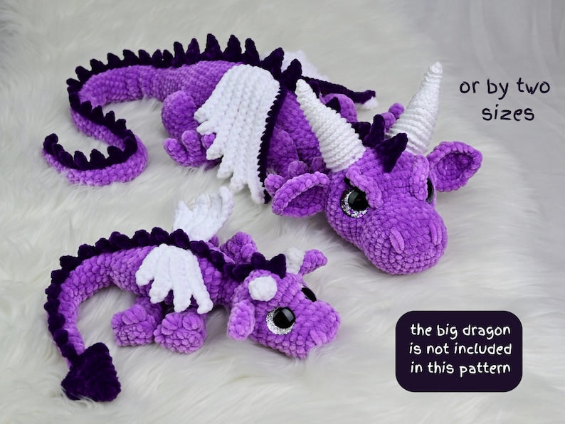 Fern the Dragon — Crochet Pattern (German PDF + Bonus)