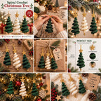 Spiral Christmas Tree Ornament — Crochet Pattern