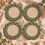 Christmas Coasters — Crochet Pattern