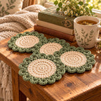 Christmas Coasters — Crochet Pattern