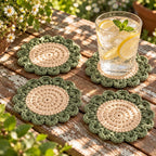 Christmas Coasters — Crochet Pattern